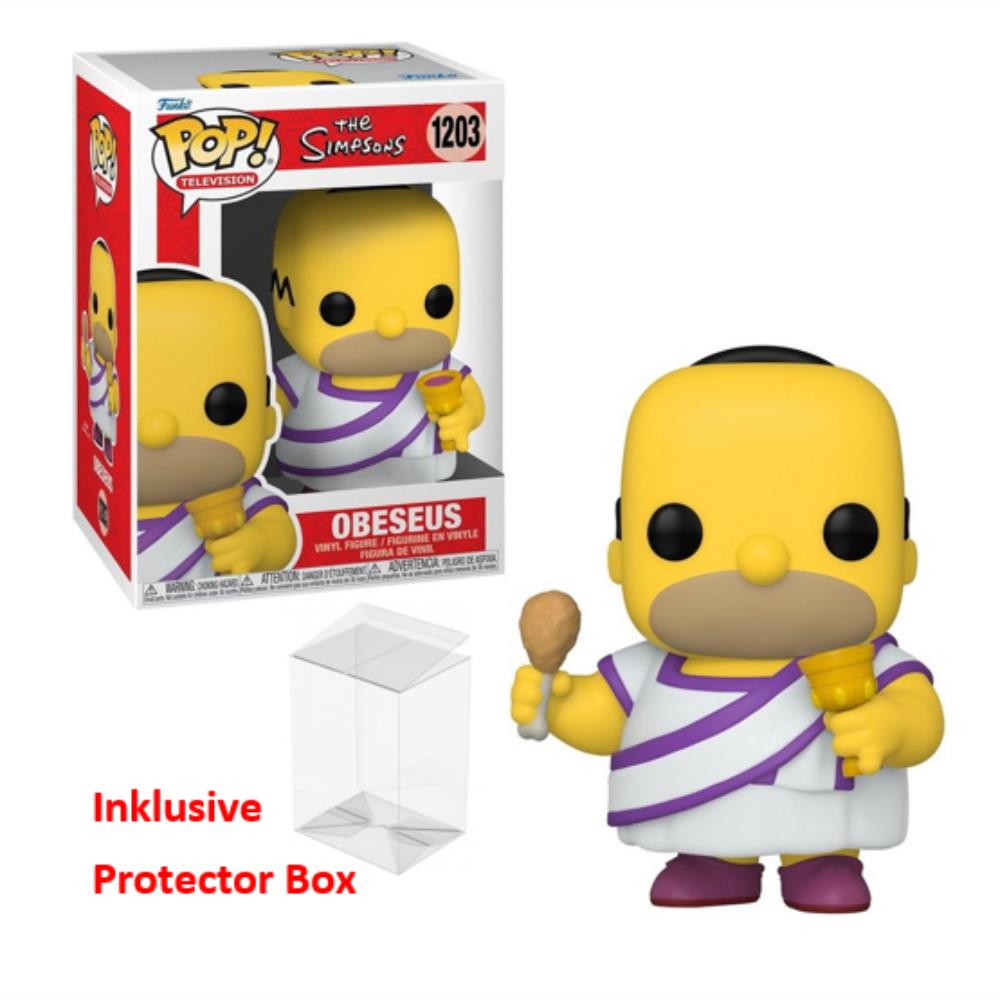 FUNKO POP The Simpsons #1203 Obeseus Vinyl Figur NEU sealed + Protector Box