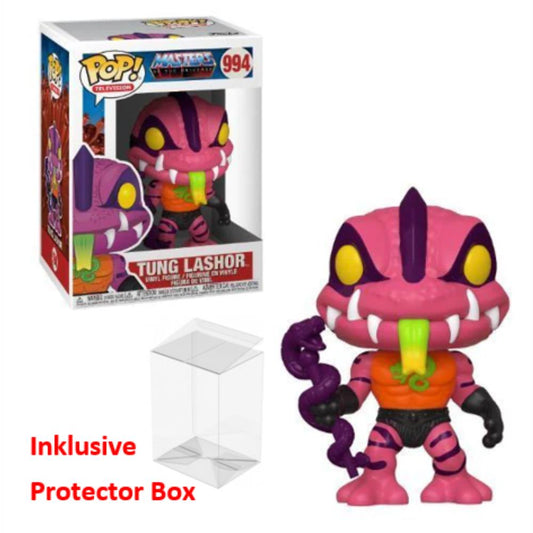 FUNKO POP Masters of the Universe #994 Tung Lashor Figur sealed + Protector Box