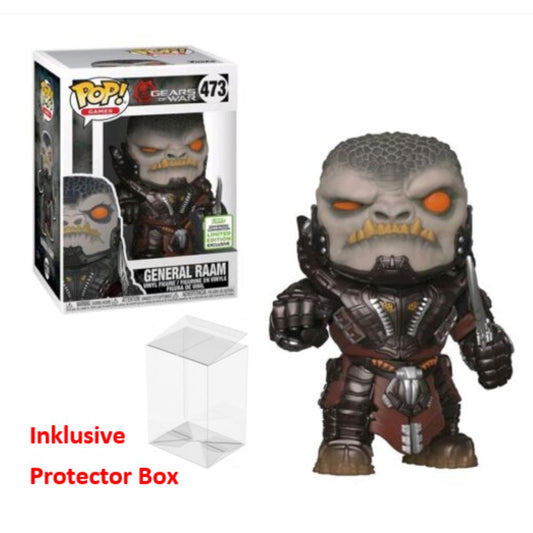 FUNKO POP Gears of War #473 General Raam Vinyl Figur NEU sealed + Protector Box