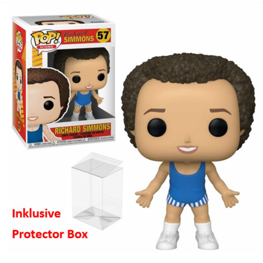 FUNKO POP Icons #57 Richard Simmons Vinyl Figur NEU sealed + Protector Box