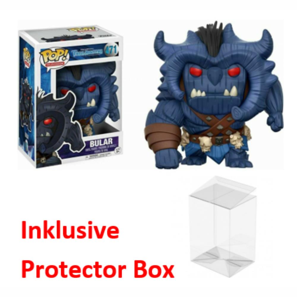 FUNKO POP Dreamworks Trollhunters #471 Bular Vinyl Figur sealed + Protector Box