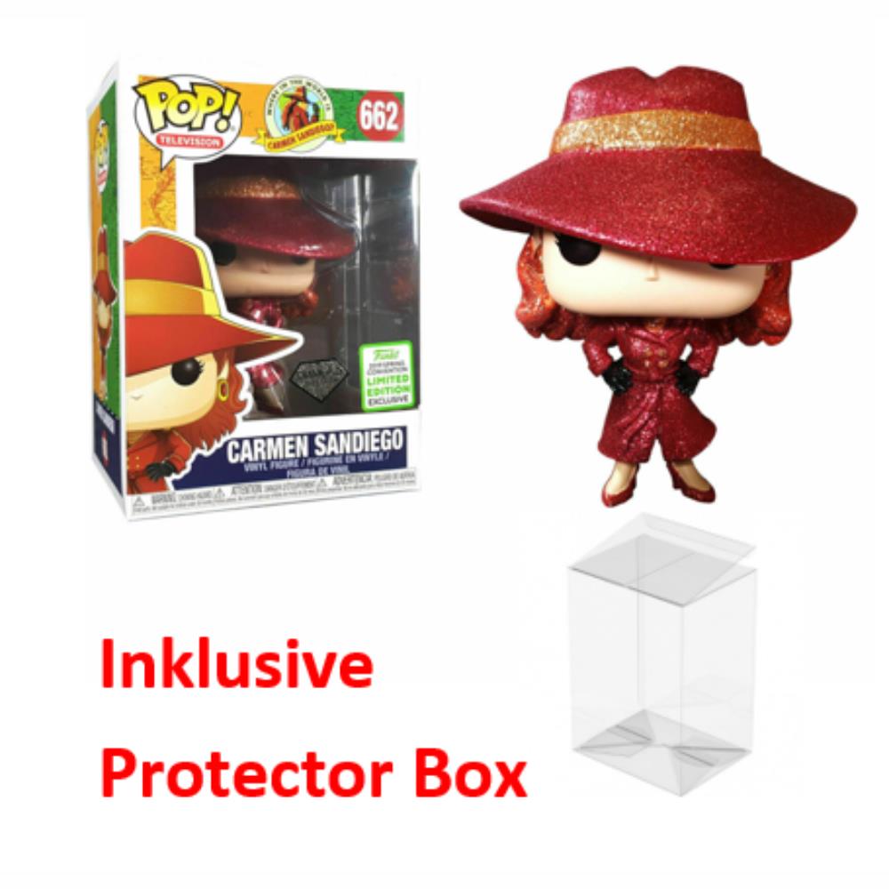 FUNKO POP #662 Carmen Sandiego Diamond Figur NEU sealed + Protector Box