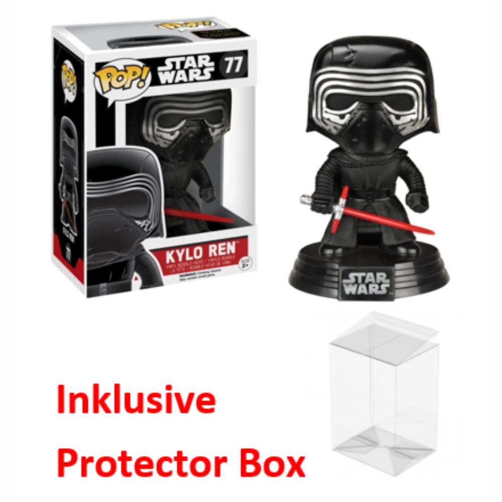 FUNKO POP Star Wars #77 Kylo Ren Exclusive Bobble-Head sealed + Protector Box