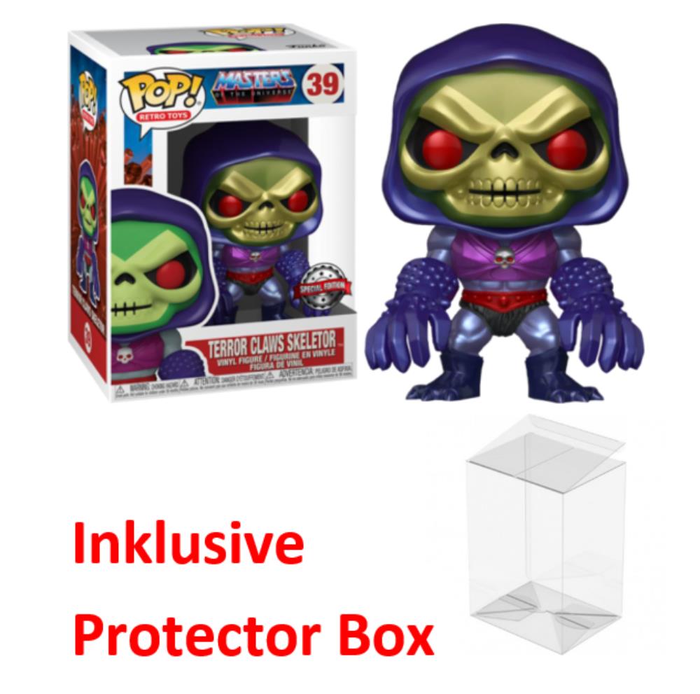 FUNKO POP Masters of the Universe #39 Terror Claws Skeletor Special + Protector Box