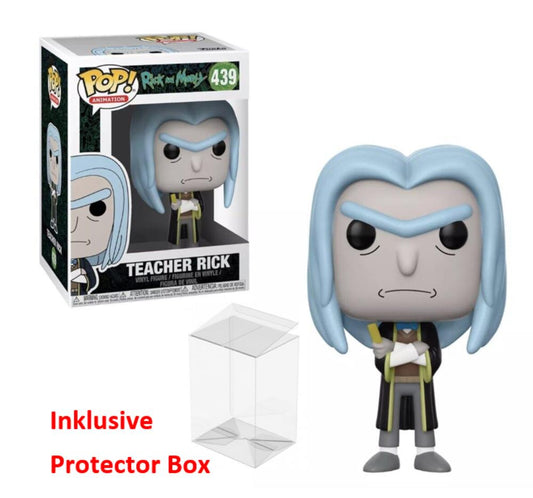 FUNKO POP Rick and Morty #439 Teacher Rick Vinyl Figur NEU sealed + Protector Box