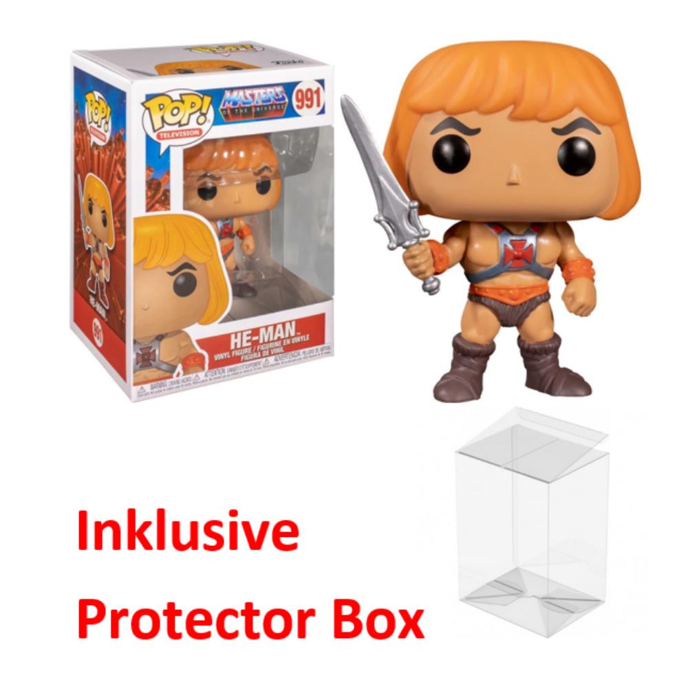 FUNKO POP Masters of the Universe #991 He-Man Vinyl Figur sealed + Protector Box