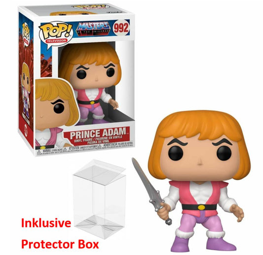 FUNKO POP Masters of the Universe #992 Prince Adam Figur sealed + Protector Box