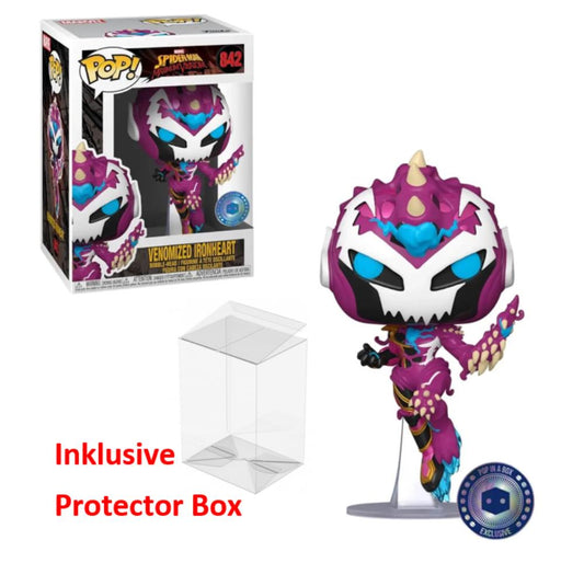 FUNKO POP Marvel #842 Venomized Ironheart Bobble-Head Figur NEU+Protector Box