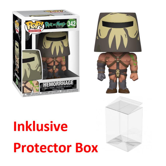 FUNKO POP Rick and Morty #342 Hemorrhage Vinyl Figur NEU sealed + Protector Box