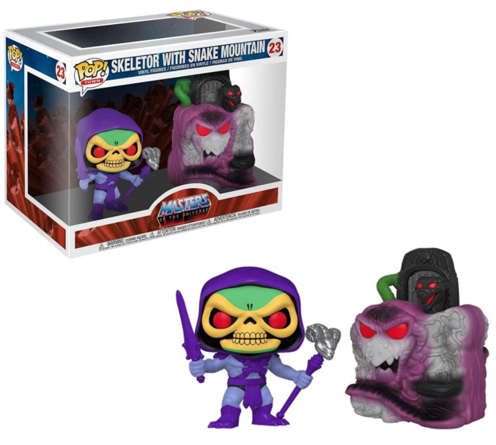 FUNKO POP Masters of the Universe #23 Skeletor w. Snake Mountain Vinyl Figur NEU