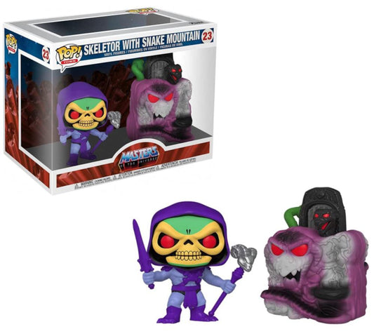 FUNKO POP Masters of the Universe #23 Skeletor w. Snake Mountain Vinyl Figur NEU