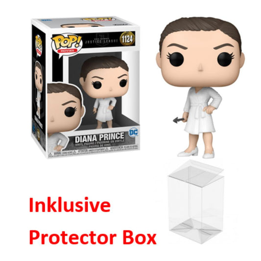 FUNKO POP Justice League #1124 Diana Prince Vinyl Figur NEU sealed + Protector Box
