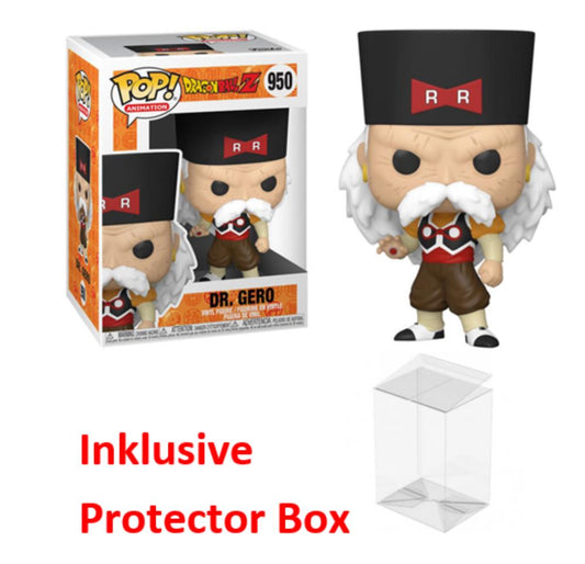FUNKO POP Dragonball Z #950 Dr. Gero Vinyl Figur NEU sealed + Protector Box