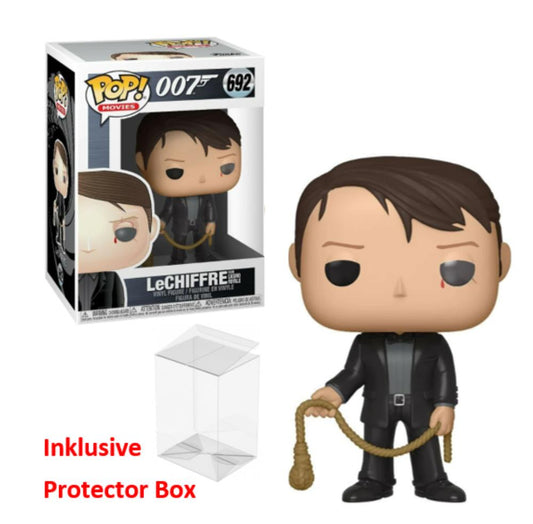 FUNKO POP 007 James Bond #692 LeChiffre Vinyl Figur NEU sealed + Protector Box