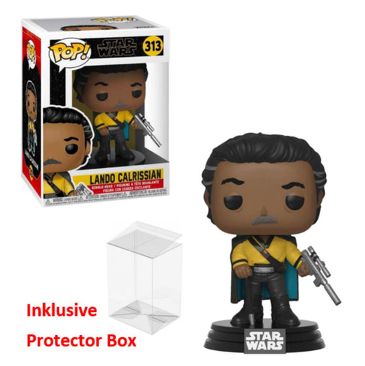 FUNKO POP Star Wars #313 Lando Calrissian Bobble-Head NEU sealed + Protector Box