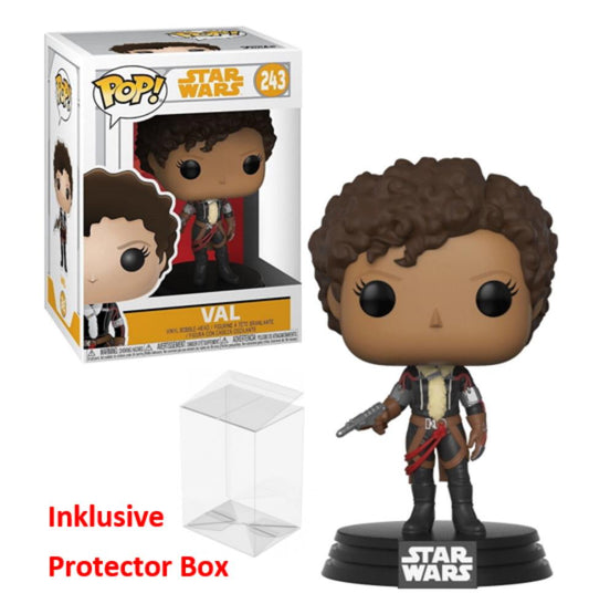 FUNKO POP Star Wars #243 Val Bobble-Head Vinyl Figur NEU sealed + Protector Box