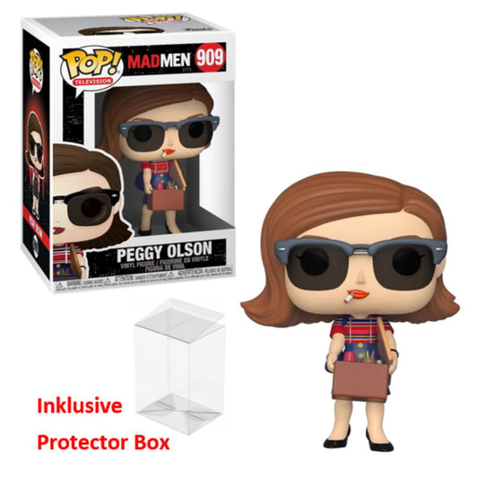 FUNKO POP Mad Men #909 Peggy Olson Vinyl Figur sealed + Protector Box