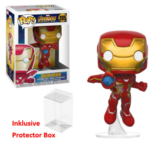 FUNKO POP Marvel Avengers #285 Iron Man Bobble Head NEU sealed + Protector Box