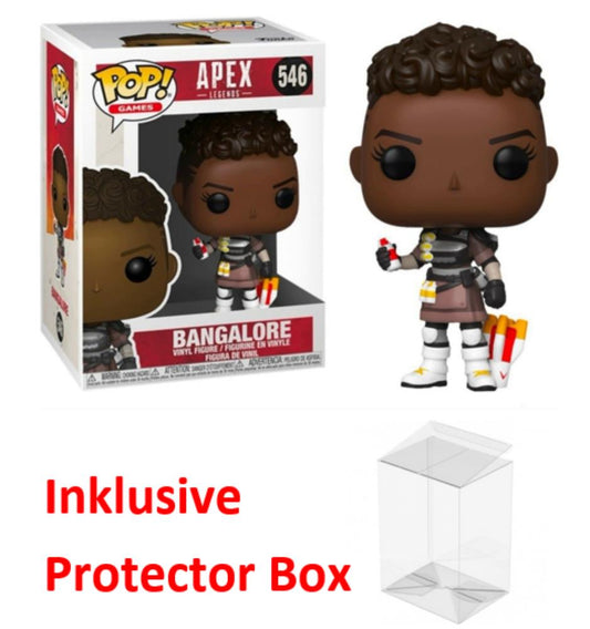 FUNKO POP Apex Legends #546 Bangalore Vinyl Figur sealed + Protector Box
