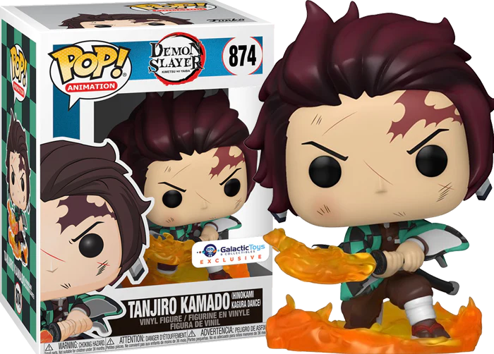 FUNKO POP Animation - Demon Slayer #874 Tanjiro Kamado Exclusive Vinyl Figur NEU