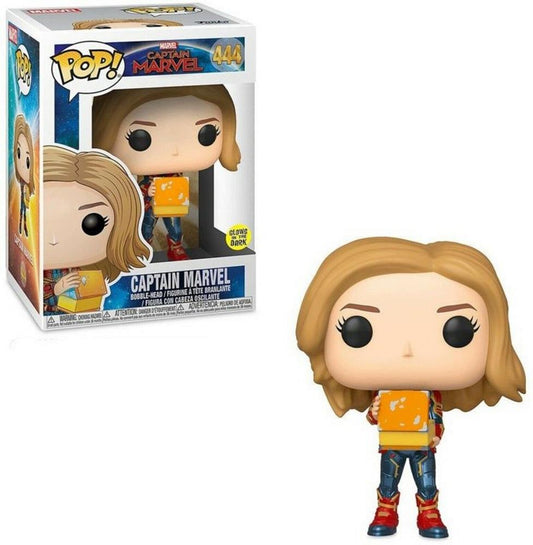 FUNKO POP Marvel #444 Captain Marvel - Glows in the Dark Vinyl Figur NEU sealed