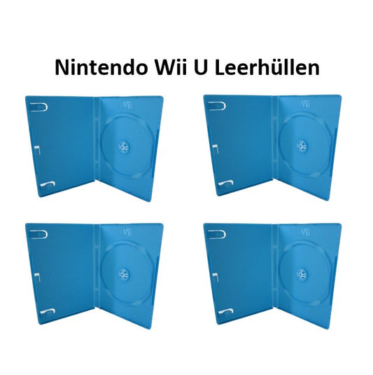 Nintendo WiiU Wii U Leerhüllen Ersatzhüllen Spielhüllen Game Hülle Case Disc CD Box