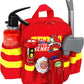 Theo Klein 8900 Fire Fighter Henry Feuerwehr-Rucksack mit Reflektor Kinder Spielzeug