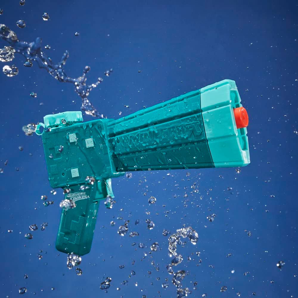 Nerf Super Soaker Minecraft Glow Squid Wasserblaster Wasserpistole Sommer Kinder Garten Spaß