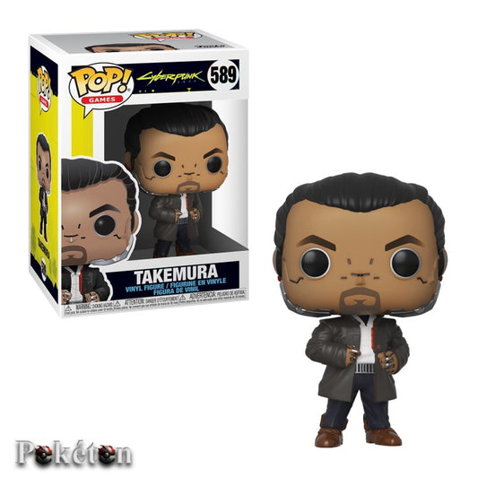 FUNKO POP Cyberpunk 2077 #589 Takemura - Vinyl Figur - NEU in OVP