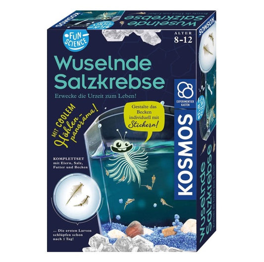 KOSMOS 654160 - Wuselnde Salzkrebse Triops - Erwecke die Urzeit zum Leben - Experimentier-Set für Kinder