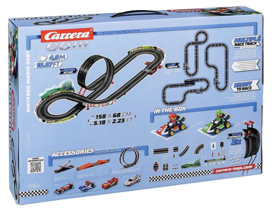 Carrera 20062491 GO!!! Nintendo Mariokart 4,9m Spielbahn Rennbahn Kinder - gebraucht