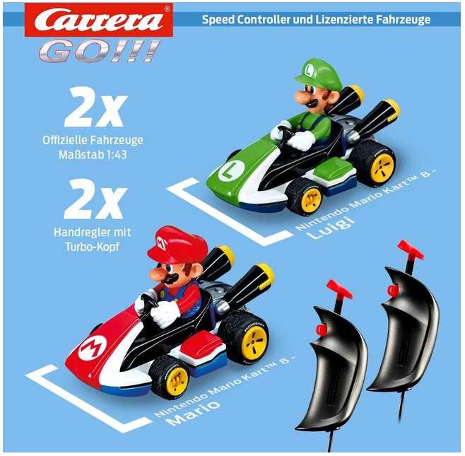 Carrera 20062491 GO!!! Nintendo Mariokart 4,9m Spielbahn Rennbahn Kinder - gebraucht
