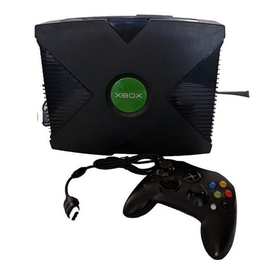 Microsoft Xbox Classic Konsole + Controller + Kabel - gebraucht