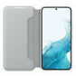Samsung Galaxy S22 LED View Smartphone Cover Handy-Hülle Kartenhalterung Hellgrau