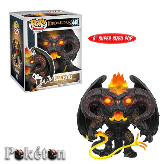 FUNKO POP Super Pop 6" Lord of the Rings #448 Balrog - Vinyl Figur - Neu
