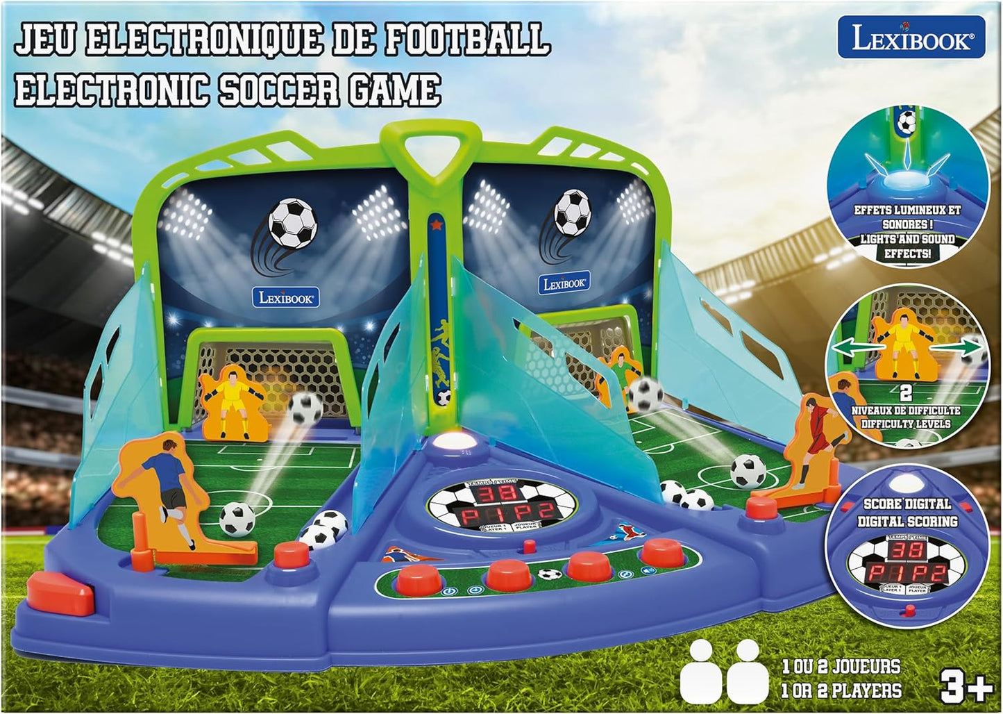 Lexibook elektronisches Fussballspiel mit Licht und Sound für 2 Spieler - B-Ware
