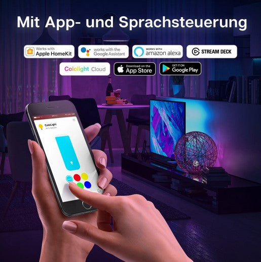 Cololight Strip Extension 30 LEDs/m - 2m- App Android Apple Alexa Google Home LED Gaming Beleuchtung