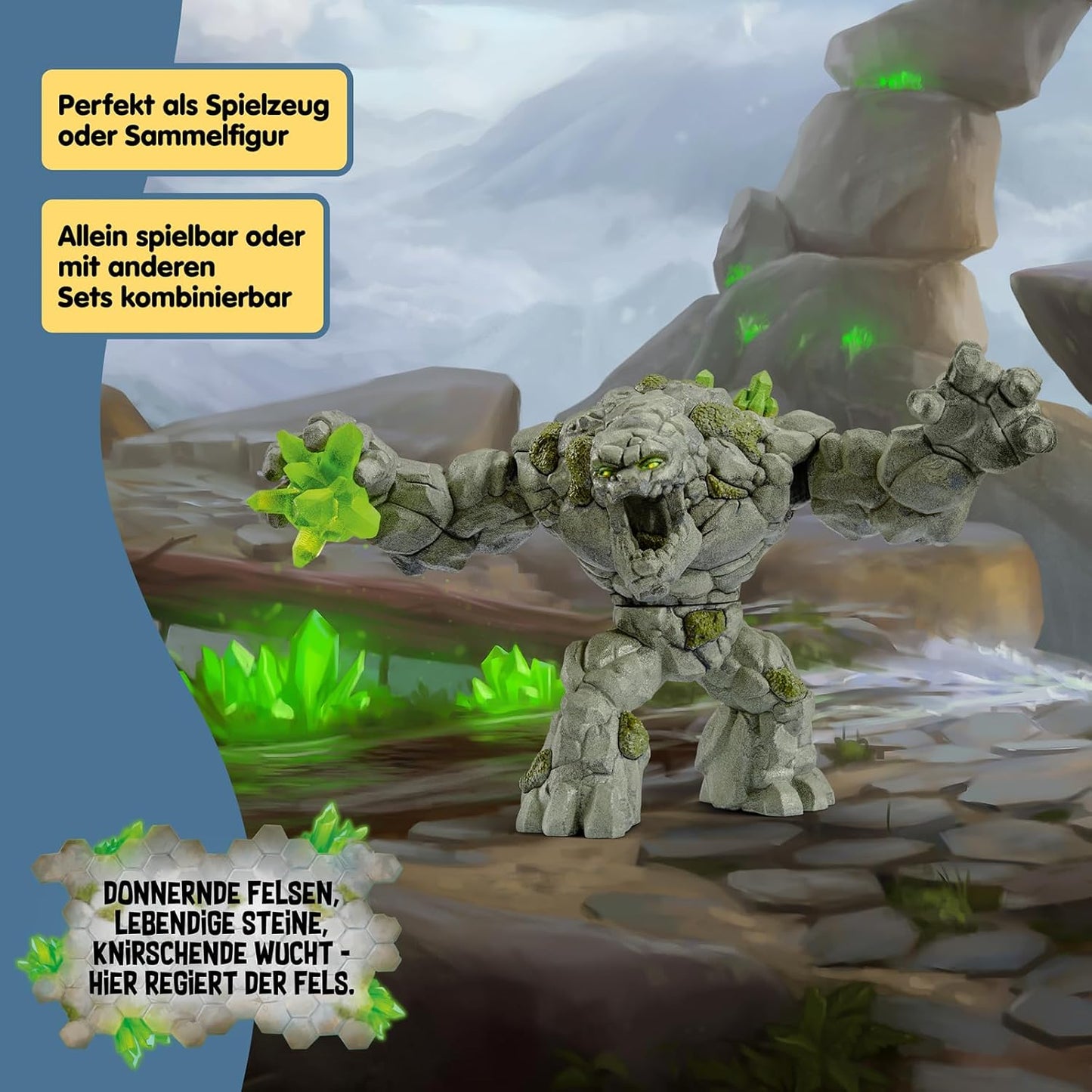 SCHLEICH ELDRADOR Creatures | Steinmonster 70141 Spielfigur bewegliche Gliedmaßen