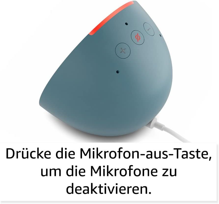 Amazon Echo Pop blaugrün Bluetooth Lautsprecher Alexa (Spotify, Apple Music, Deezer, etc)