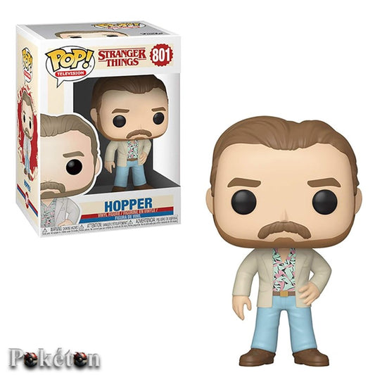 FUNKO POP Stranger Things #801 Hopper - Vinyl Figur - Neu