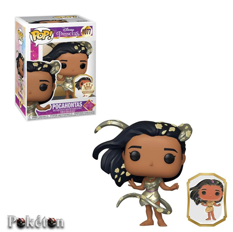 FUNKO POP Disney Ultimate Princess #1077 Pocahontas with Pin - Vinyl Figur OVP NEU