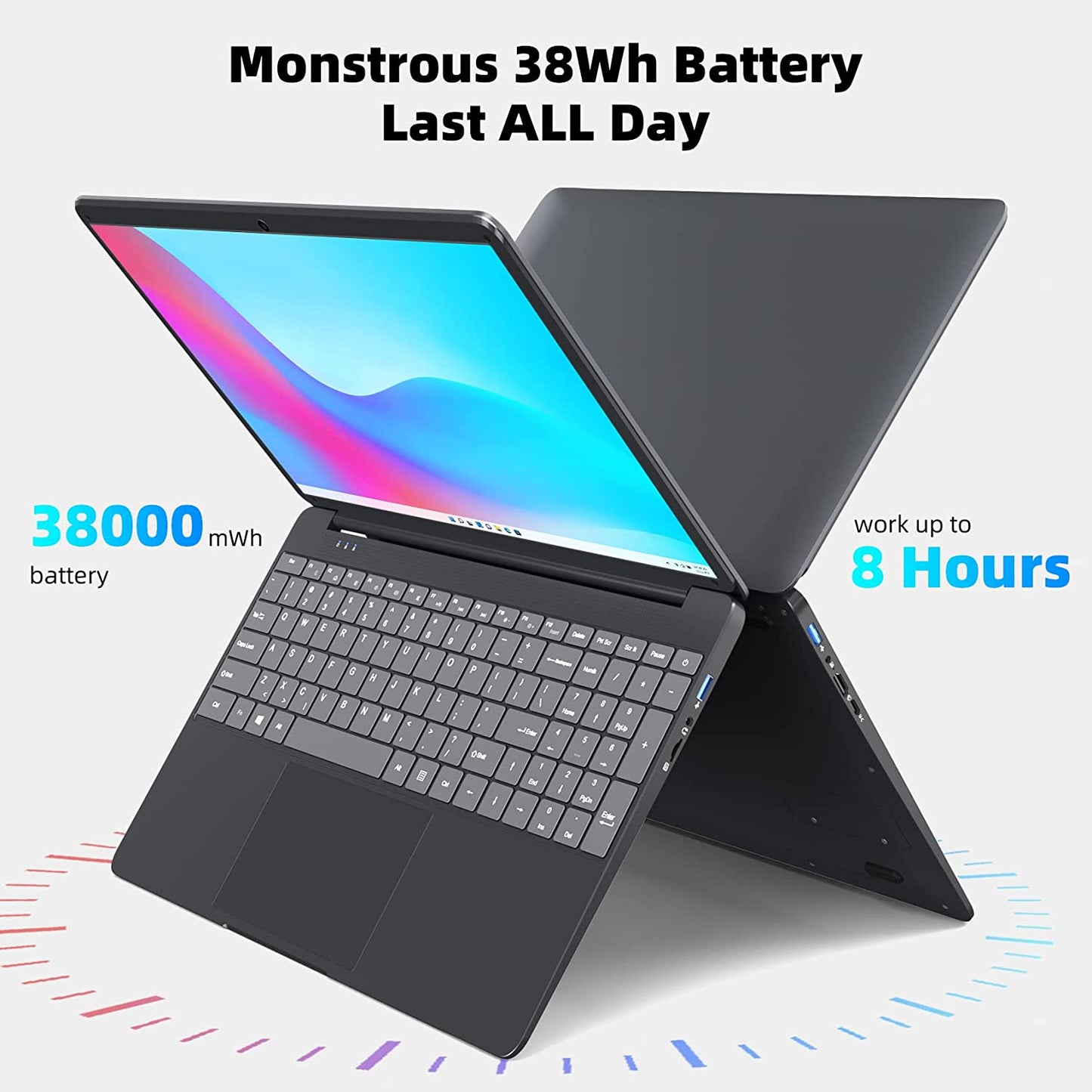 SGIN M15 Pro 15.6 Zoll Laptop 8GB RAM 256GB SSD ROM Windows 11 Intel Celeron