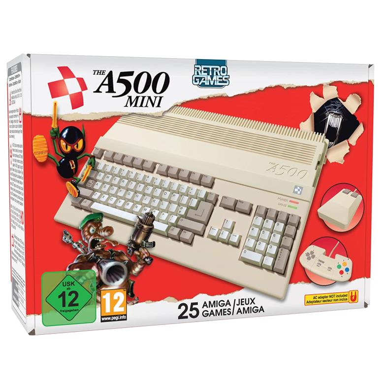 Amiga A500 Mini mit 25 Games Spielen Spielkonsole Retro NEU OVP