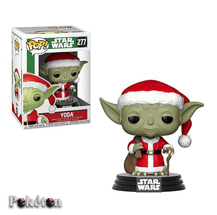 FUNKO POP Star Wars #277 Holiday Santa Yoda - Bobble Head Figur OVP NEU