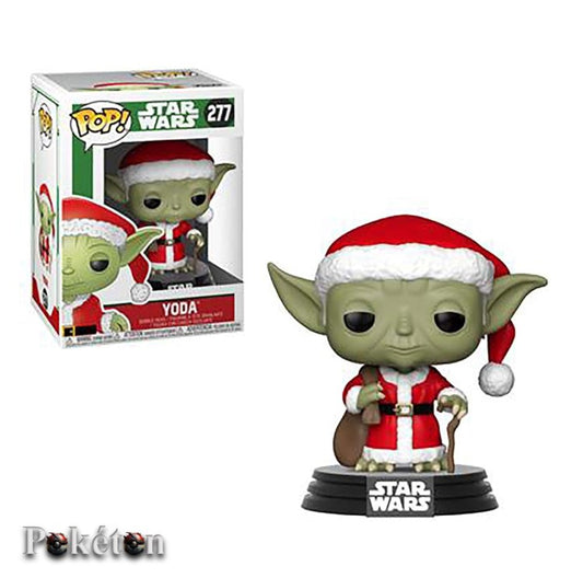 FUNKO POP Star Wars #277 Holiday Santa Yoda - Bobble Head Figur OVP NEU
