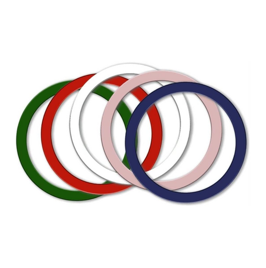 4smarts Selbstklebende Metall Ringe Colour (5 Stück) für MagSafe/Magnethalterungen