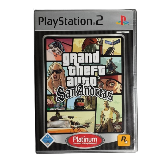 Playstation 2 Ps2 - GTA San Andreas - Grand Theft Auto - Platinum - gebraucht