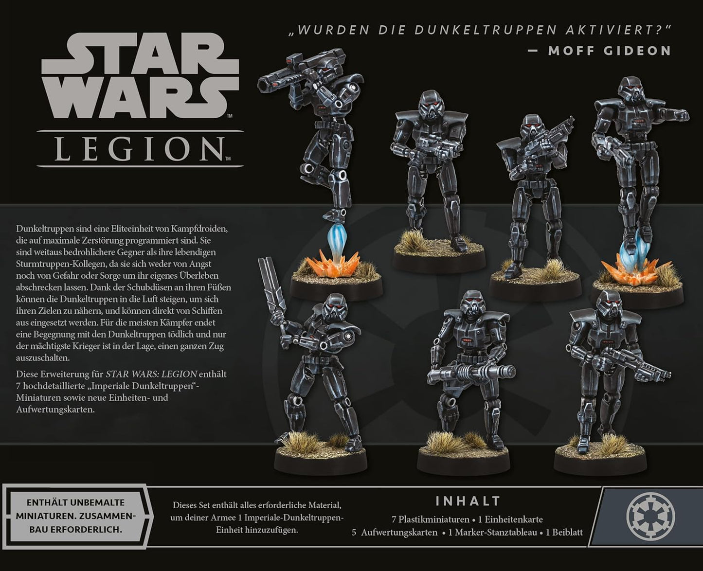 Star Wars Legion Imperiale Dunkeltruppen Einheit Erweiterung Tabletop Asmodee