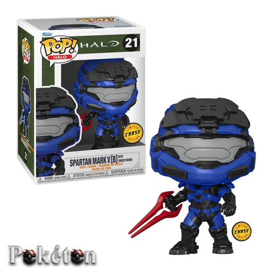 FUNKO POP Halo #21 Spartan Mark V [B] - lim. Chase Edition - Vinyl Figur NEU