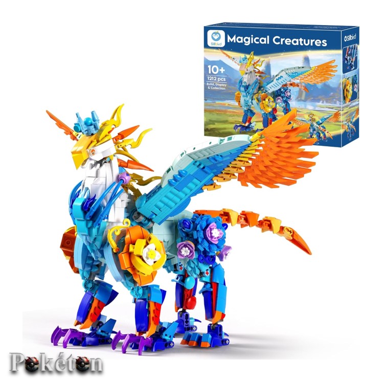 Sillbird Magische Wesen Phoenix Tier Greif Fabelwesen - Klemmbaustein Set - 1212 Teile